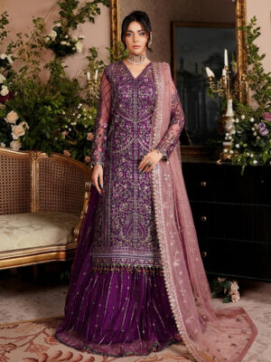 Purple Wholesale Pakistani Party Wear