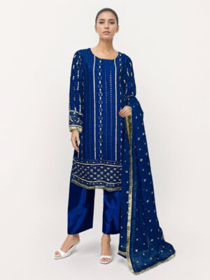 royal blue wholesale party wear salwar kameez