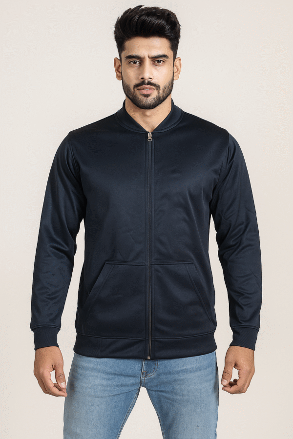 Black Wholesale Men’s Full Zip Hoodies USA