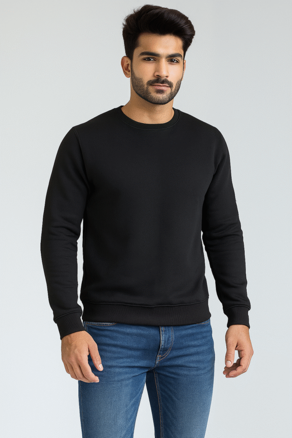 Black Wholesale crewneck sweatshirts USA