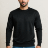 Black interlock Fleece Men’s sweatshirts wholesale USA