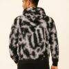 Black & white men’s oversized cotton tie dye hoodie USA