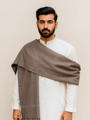 Brownish Grey men’s woolen shawl USA