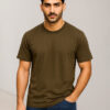 Olive green wholesale round neck t shirts USA