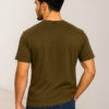 Olive green wholesale round neck t shirts USA