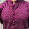 purple men’s party wear Chikankari kurta USA