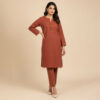 Brown Chikankari Co Ord Set Wholesale USA