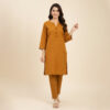 Copper Brown Wholesale Chikankari Co Ord Set USA