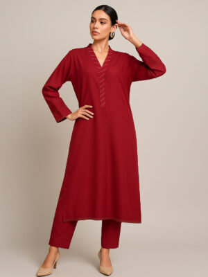 Elegant Mehroon Women’s Co-Ord Set Pakistan USA