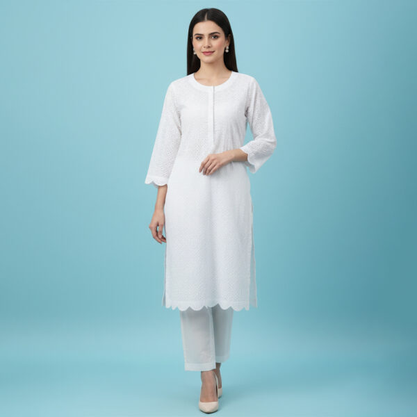 White Chikankari Co Ords Wholesale USA