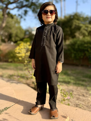 Black Wholesale Kids Pakistani Shalwar Kameez USA