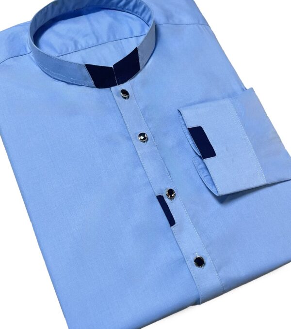 Blue Stitched Men's Suits Wholesale USA