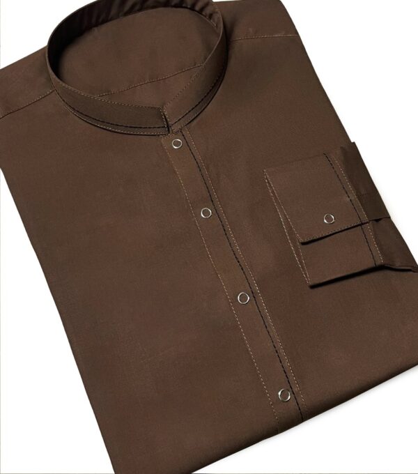 Dark Brown Stitched Men's Suits Wholesale USA