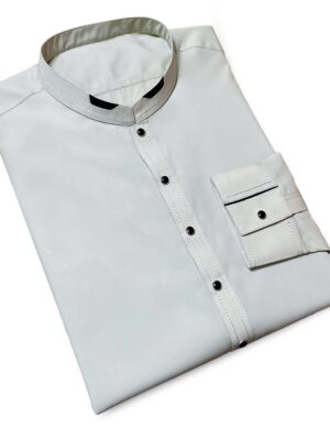 Light Grey Stitched Men's Suits Wholesale USA