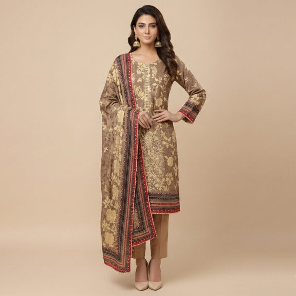 Almond pakistani wholesale dhanak suits USA Almond pakistani wholesale dhanak suits USA