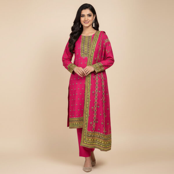 Bright Maroon Wholesale Pakistani lawn Salwar Kameez USA Bright Maroon Wholesale Pakistani lawn Salwar Kameez USA