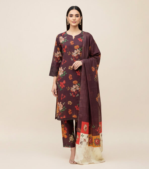 Brown wholesale pakistani khaddar suit usa Brown Wholesale Pakistani Khaddar Suit USA