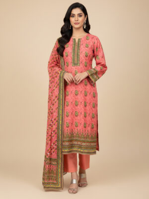 Coral Pink Wholesale Pakistani Lawn Salwar Kameez USA Coral Pink Wholesale Pakistani Lawn Salwar Kameez USA