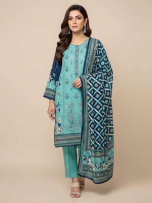 Cyan Wholesale Linen Pakistani Suit USA Cyan Wholesale Linen Pakistani Suit USA