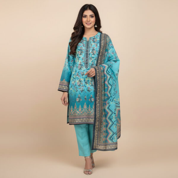 Cyan pakistani wholesale dhanak suits USA Cyan pakistani wholesale dhanak suits USA
