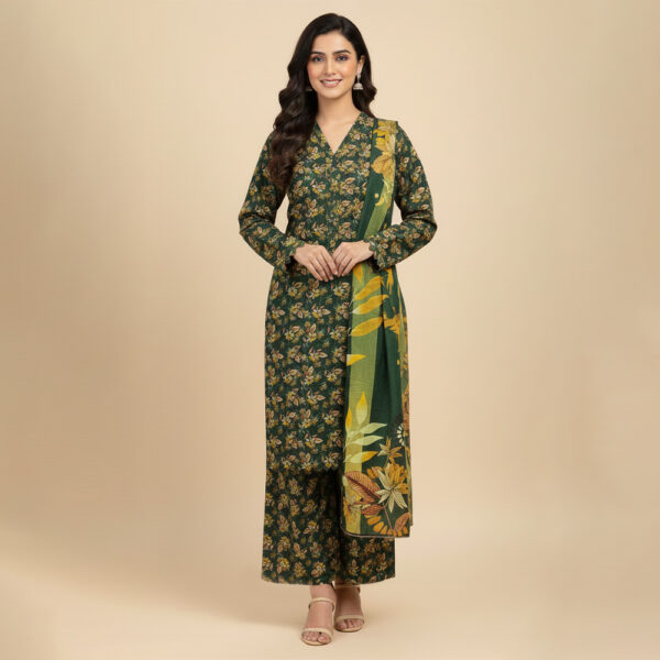 Dark Green Wholesale Pakistani Lawn Salwar Kameez USA Dark Green Wholesale Pakistani Lawn Salwar Kameez USA