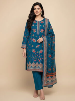 Deep Teal pakistani wholesale dhanak suits USA Deep Teal pakistani wholesale dhanak suits USA
