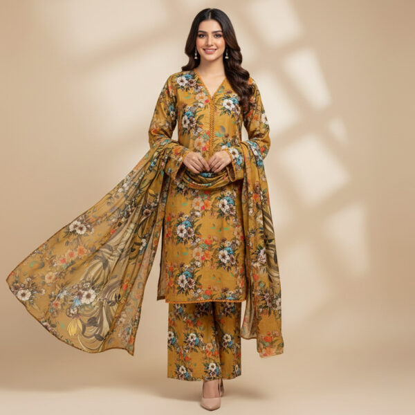 Dull Orange Wholesale Pakistani Lawn Salwar Kameez USA Dull Orange Wholesale Pakistani Lawn Salwar Kameez USA