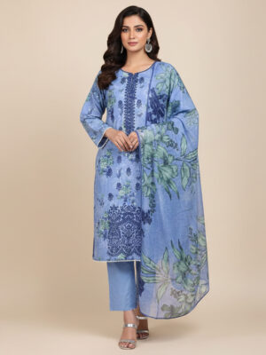 Faded Blue pakistani wholesale dhanak suits USA Faded Blue pakistani wholesale dhanak suits USA
