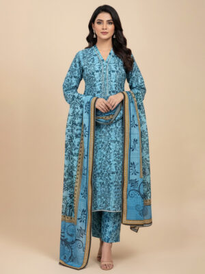 Glacier Blue Wholesale Pakistani Lawn Salwar Kameez USA Glacier Blue Wholesale Pakistani Lawn Salwar Kameez USA