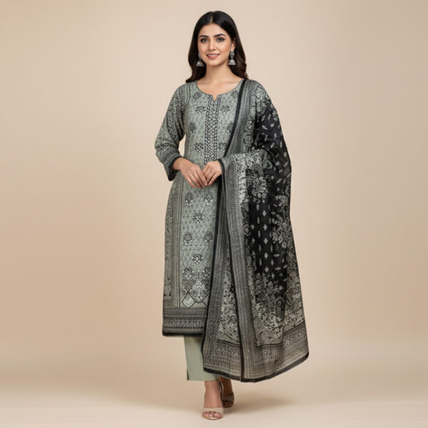 Grey Wholesale Linen Pakistani Suit USA Grey Wholesale Linen Pakistani Suit USA
