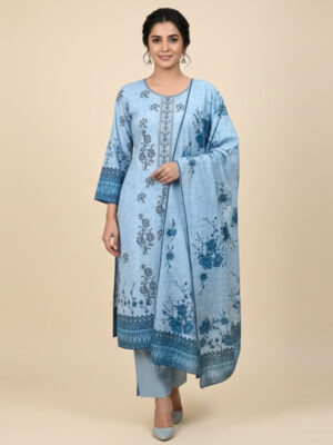 Light Blue pakistani dhanak suits wholesale USA Light Blue pakistani dhanak suits wholesale USA