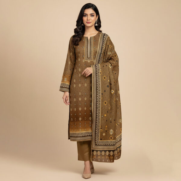 Light Brown Wholesale Pakistani Lawn Salwar Kameez USA Light Brown Wholesale Pakistani Lawn Salwar Kameez USA