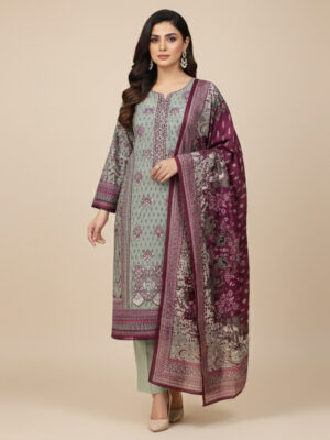 Light Grey Wholesale Linen Pakistani Suit USA Light Grey Wholesale Linen Pakistani Suit USA