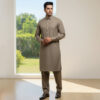 Mens Brownish Grey Wholesale Pakistani Shalwar Kameez USA