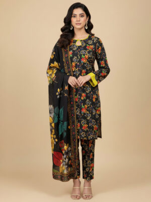 Printed Black Wholesale Pakistani Lawn Salwar Kameez USA Printed Black Wholesale Pakistani Lawn Salwar Kameez USA