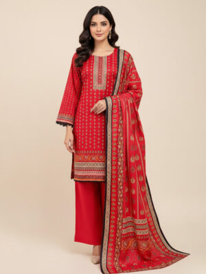 Printed Red Wholesale Pakistani Lawn Salwar Kameez USA Printed Red Wholesale Pakistani Lawn Salwar Kameez USA