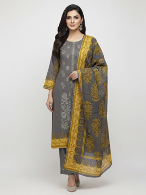 Smokey Grey Wholesale Linen Pakistani Suit USA Smokey Grey Wholesale Linen Pakistani Suit USA