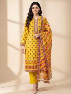 Yellow Wholesale Pakistani Lawn Salwar Kameez USA Yellow Wholesale Pakistani Lawn Salwar Kameez USA