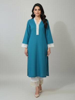 Deep Aqua wholesale lawn embroidered lawn suit usa Deep Aqua Wholesale Lawn Embroidered Lawn Suit USA
