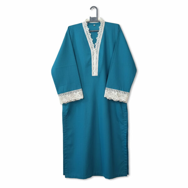 Deep Aqua wholesale lawn embroidered lawn suit usa(2) Deep Aqua Wholesale Lawn Embroidered Lawn Suit USA