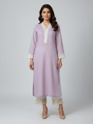 Lavender wholesale lawn embroidered lawn suit usa Lavender wholesale lawn embroidered lawn suit usa