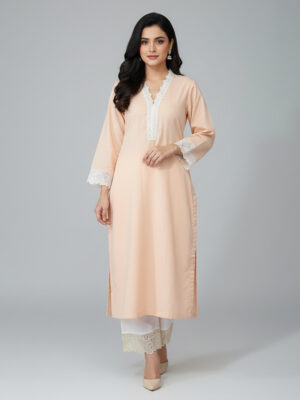 Peach wholesale lawn embroidered lawn suit usa Peach Wholesale Lawn Embroidered Lawn Suit USA