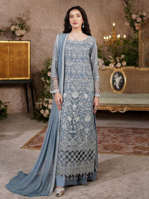 Bluish Grey Wholesale Pakistani Party Wear Bluish Grey Wholesale Pakistani Party Wear