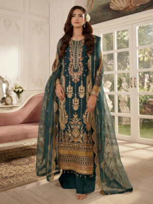 Green Wholesale Pakistani Party Wear