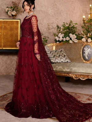 Mehroon wholesale pakistani party wear Mehroon Wholesale Pakistani Party Wear