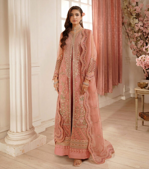 Peach Wholesale Pakistani Party Wear Peach Wholesale Pakistani Party Wear