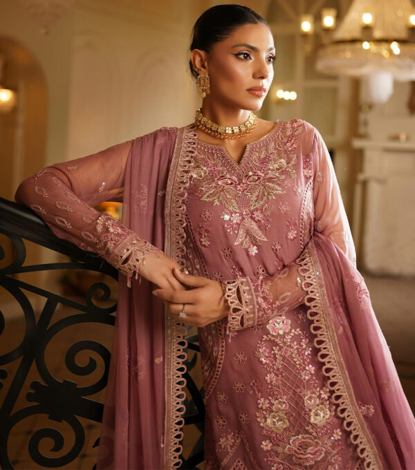 Rose pink Wholesale Pakistani Party Wear (2) Rose Pink Wholesale Pakistani Party Wear