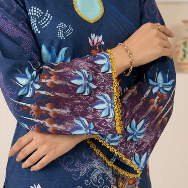 Blue 2pc Khaddar wholesale women pakistani suits new york (2) Blue 2pc Khaddar wholesale women pakistani suits new york