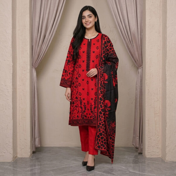 Brilliant Red Wholesale Lawn Pakistani Suit USA Brilliant Red Wholesale Lawn Pakistani Suit USA