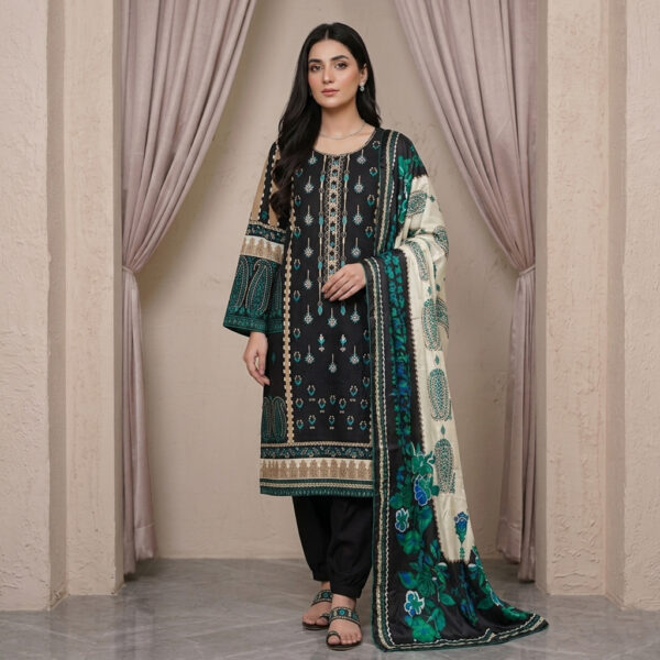 Classic Black Pakistani Wholesale Lawn Suit USA Classic Black Pakistani Wholesale Lawn Suit USA